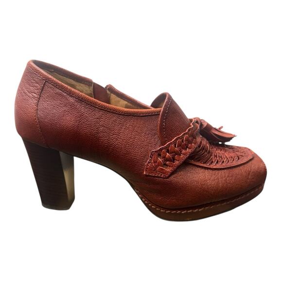 Schuler & Sons FANFARE Platform Heel Women's US 10 B Tassel Anthropologie EUC - Picture 9 of 15